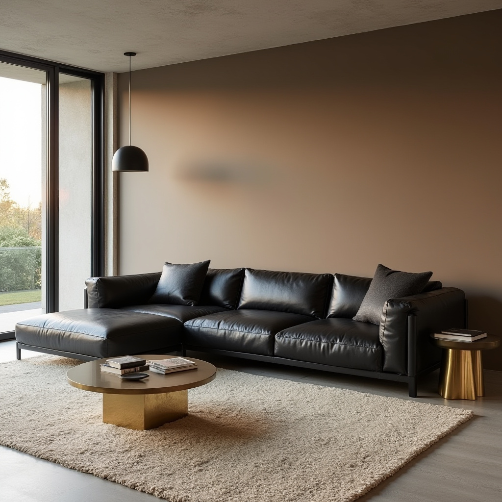 black sectional living room ideas 1