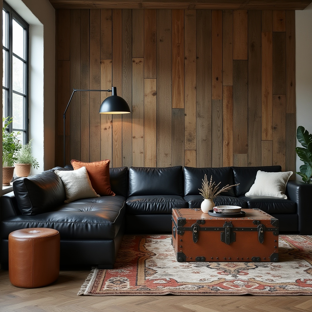 black sectional living room ideas 18