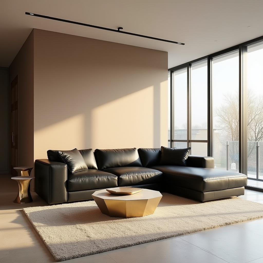 black sectional living room ideas 2