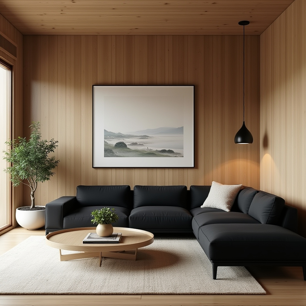 black sectional living room ideas 24