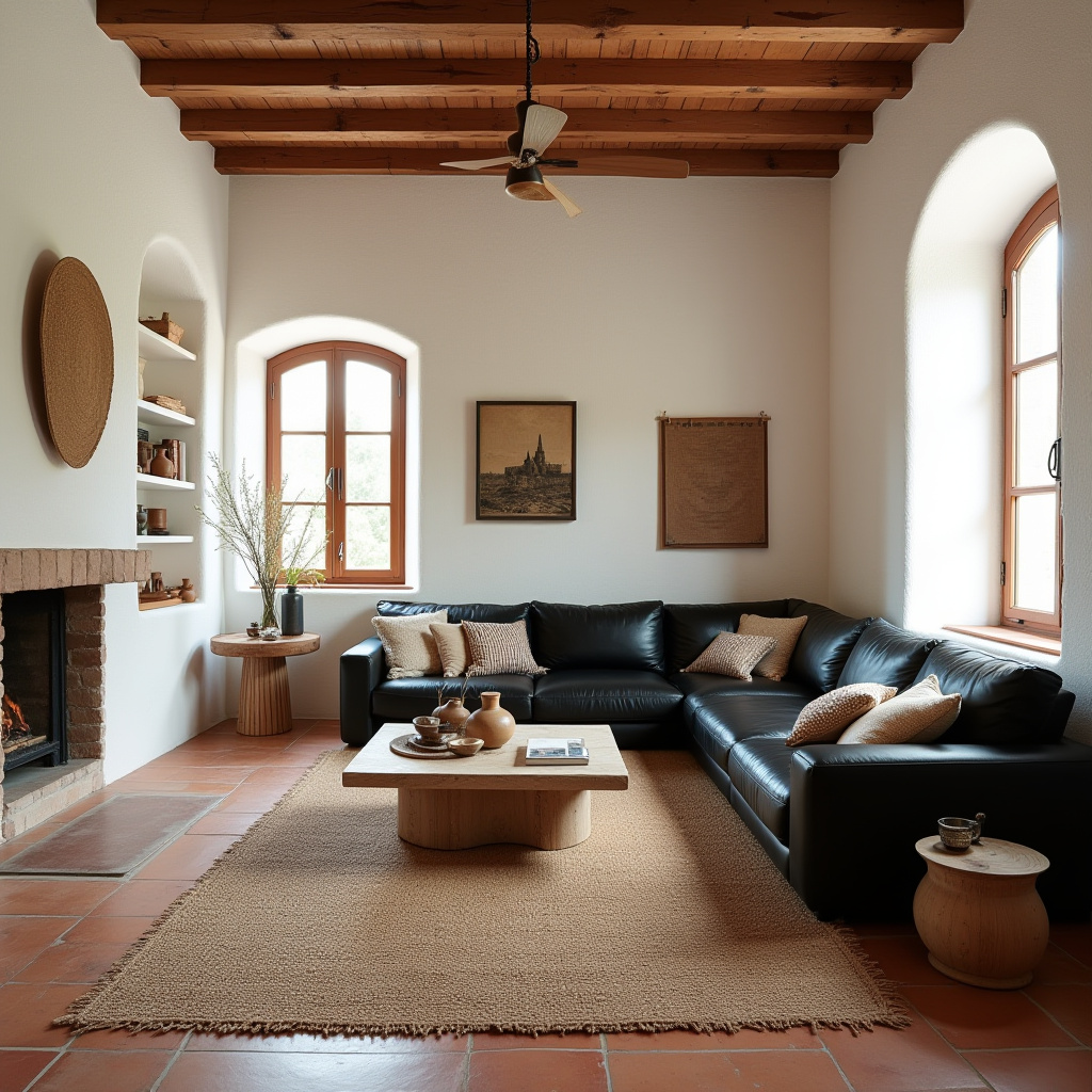 black sectional living room ideas 29