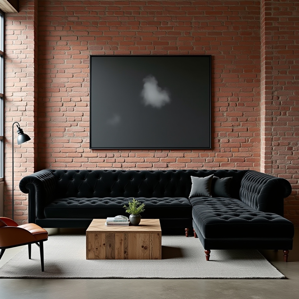 black sectional living room ideas 3