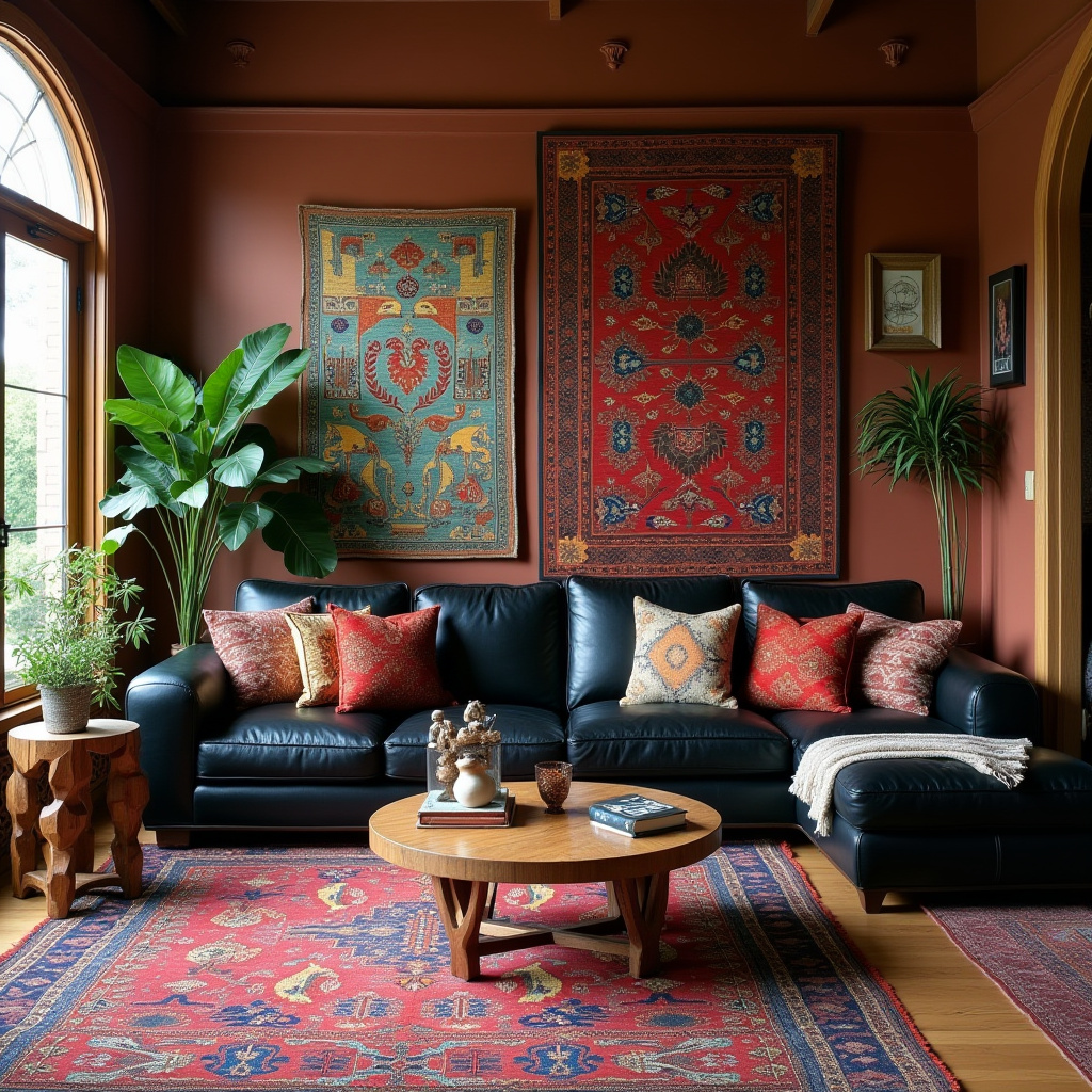 black sectional living room ideas 40