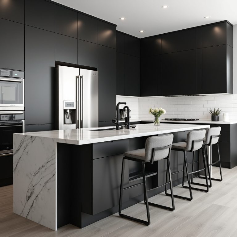 black white kitchen decor 1