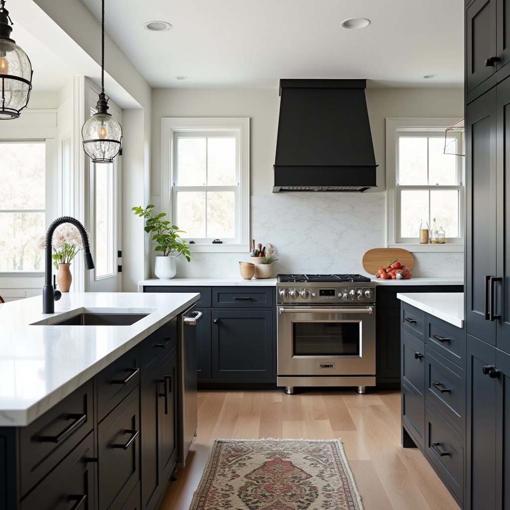 black white kitchen decor 10