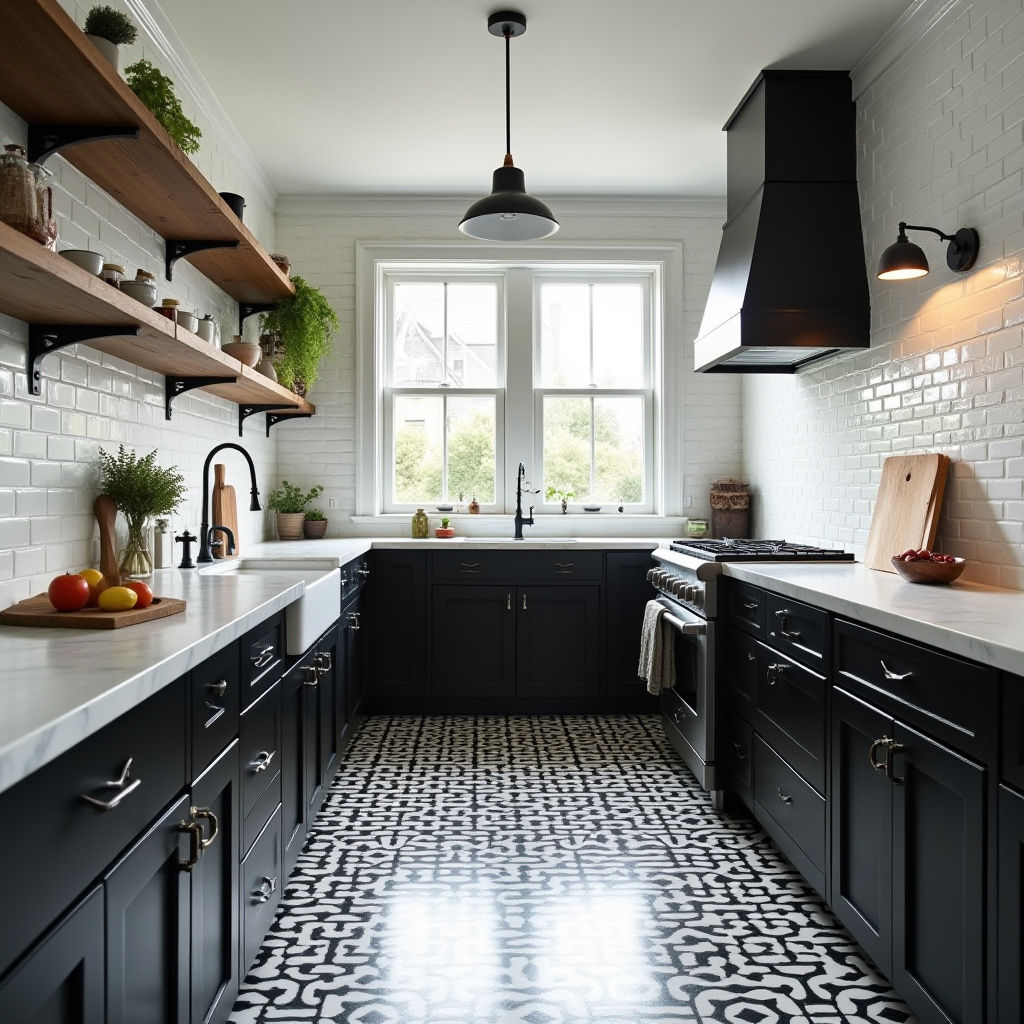black white kitchen decor 16