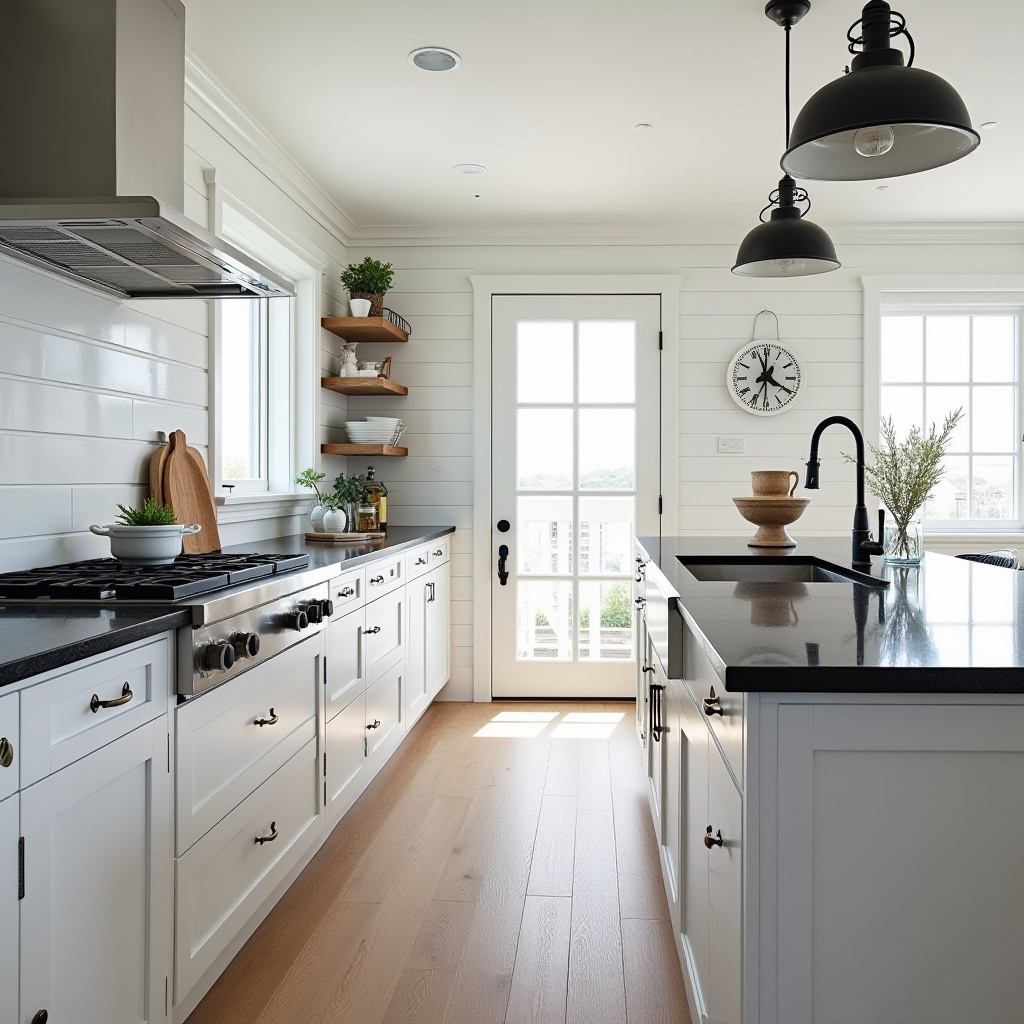 black white kitchen decor 18
