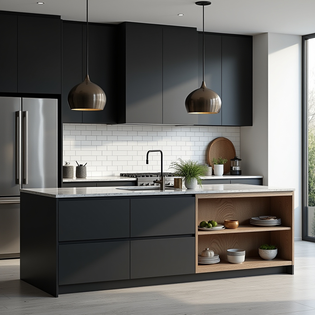 black white kitchen decor 2