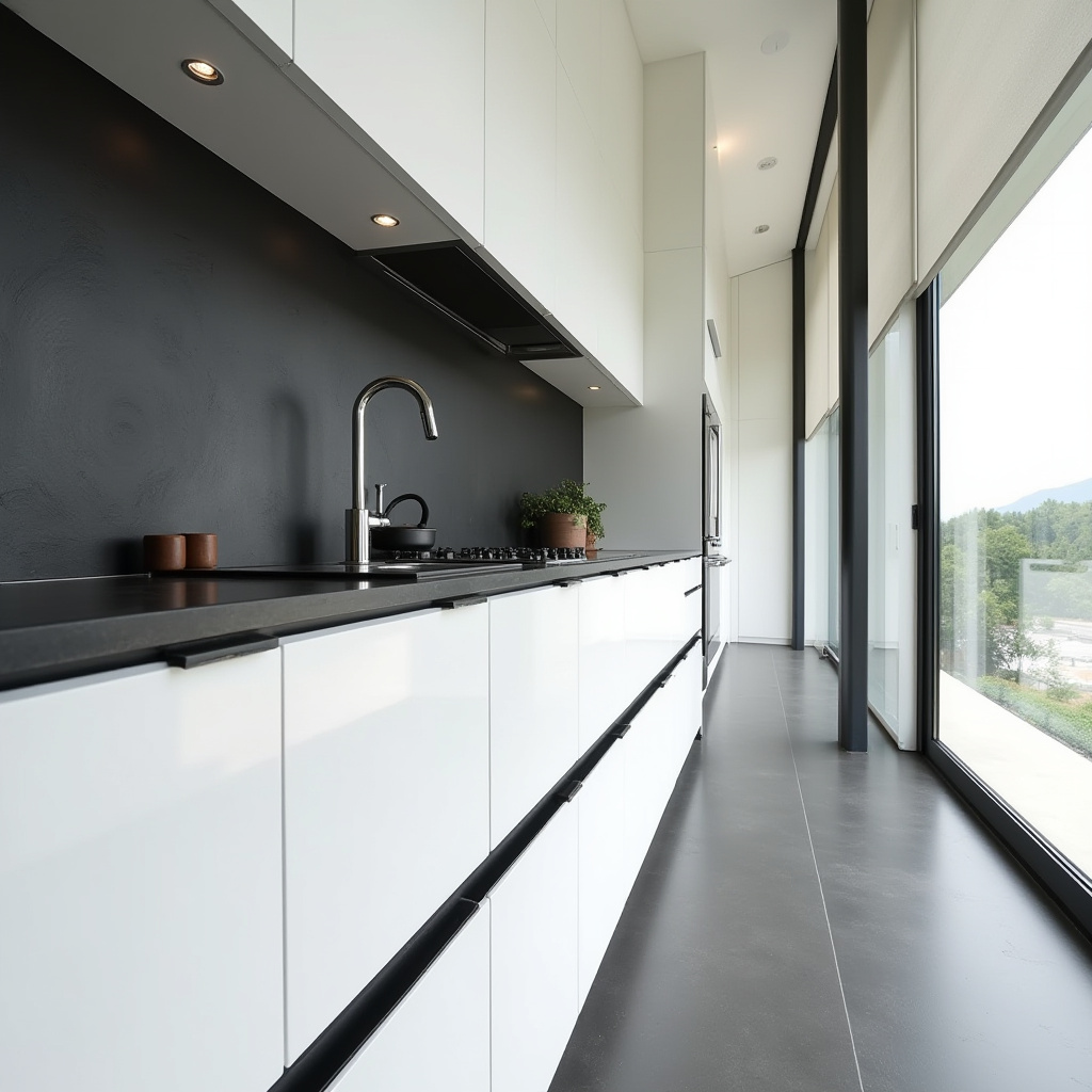 black white kitchen decor 20