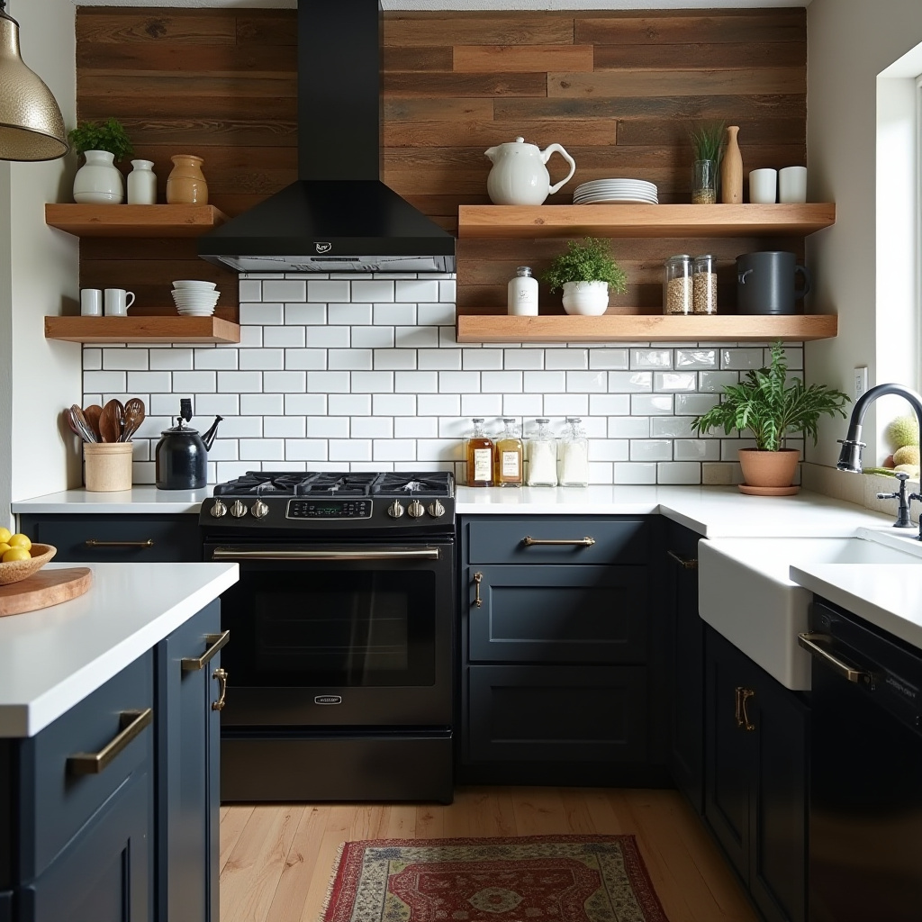 black white kitchen decor 25