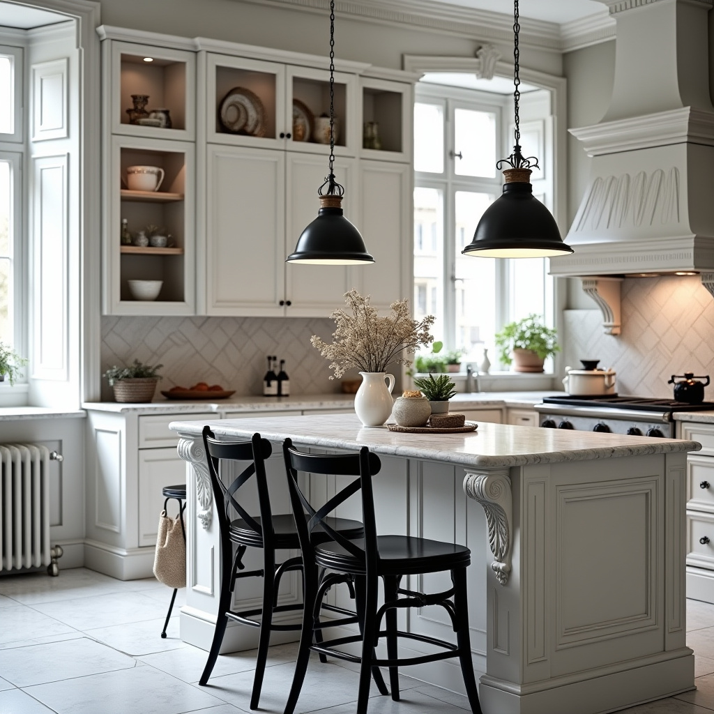 black white kitchen decor 28