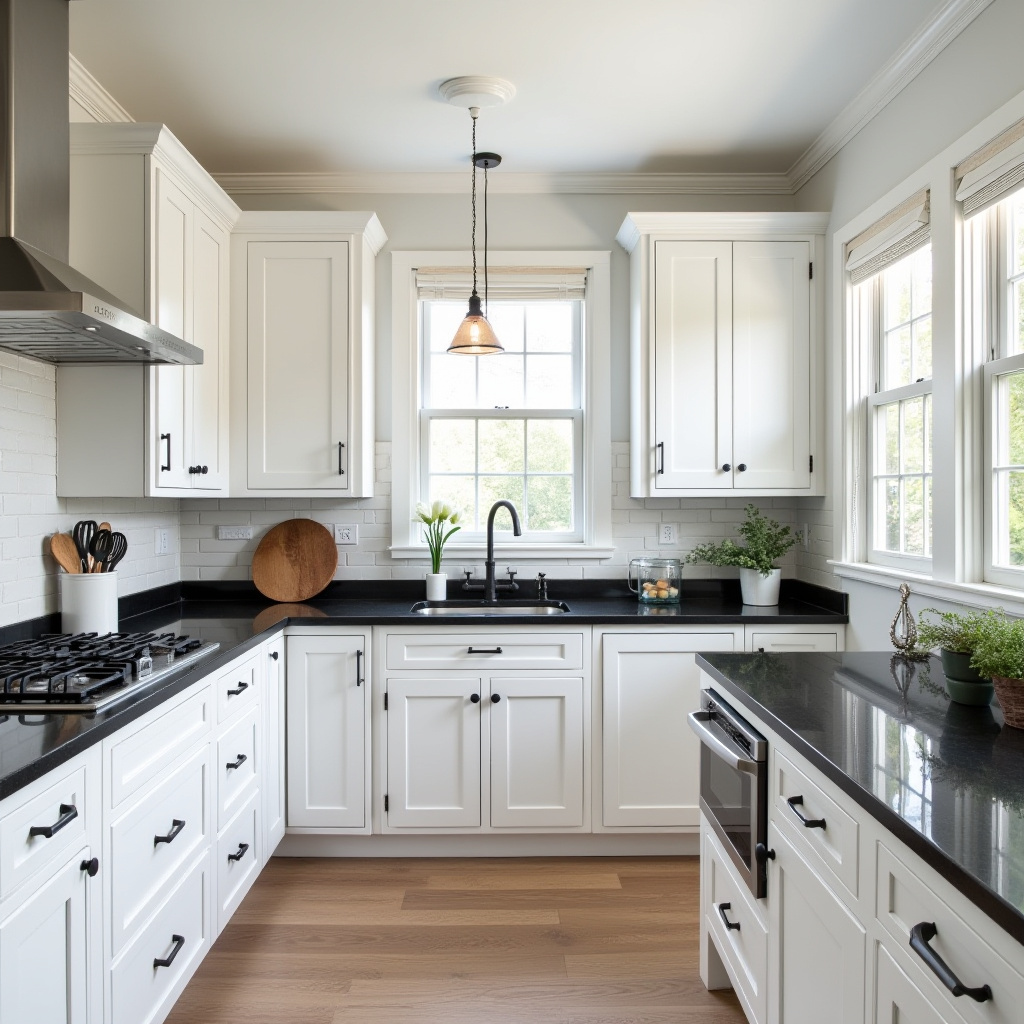 black white kitchen decor 29