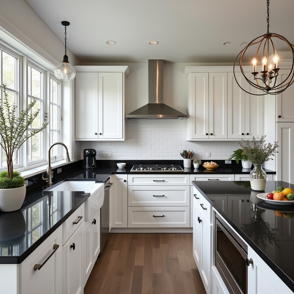 black white kitchen decor 30