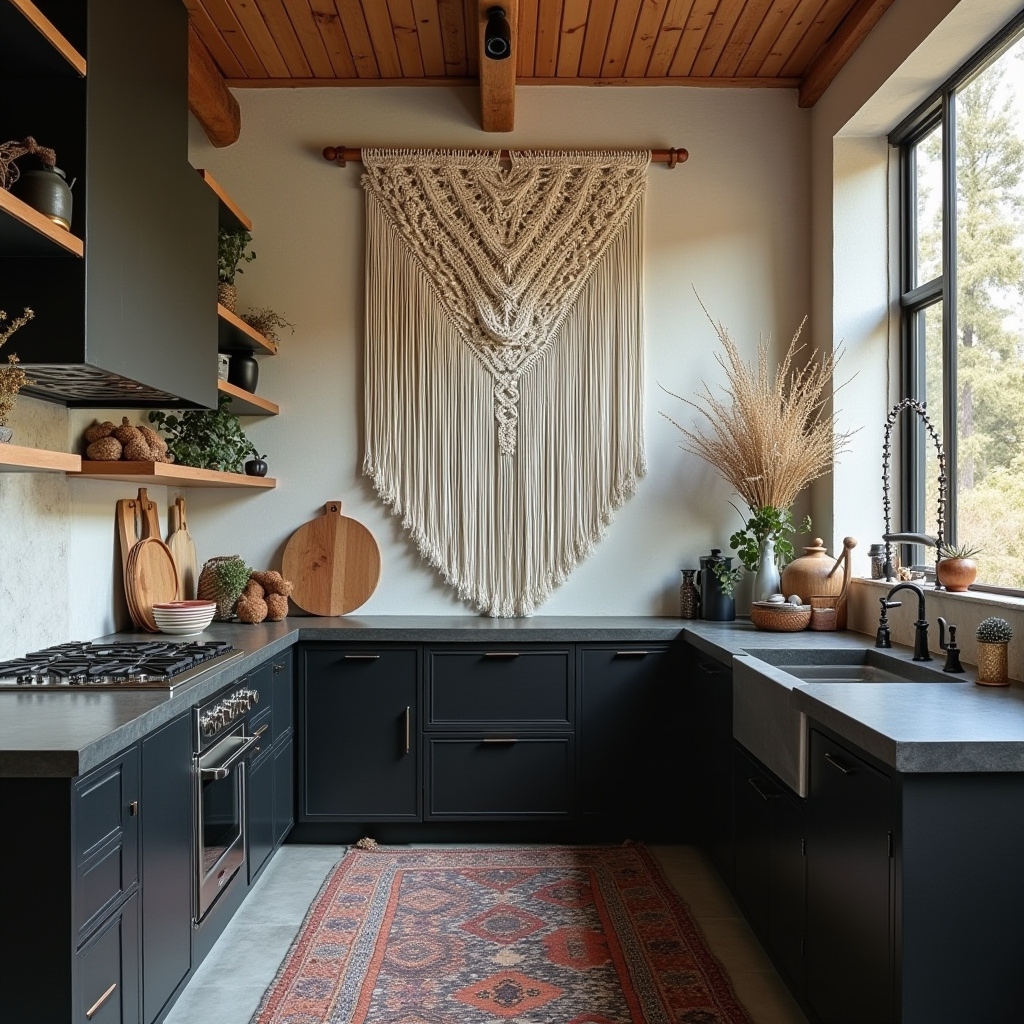 black white kitchen decor 34