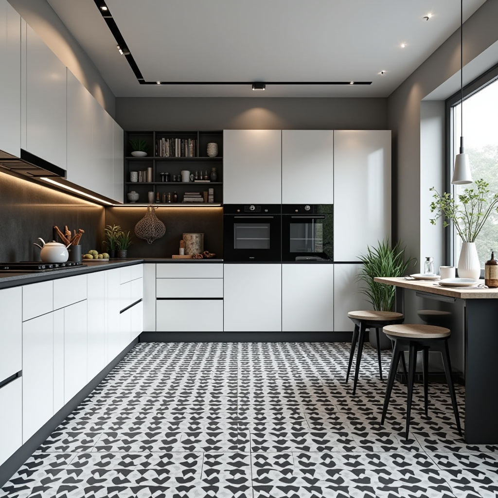 black white kitchen decor 38