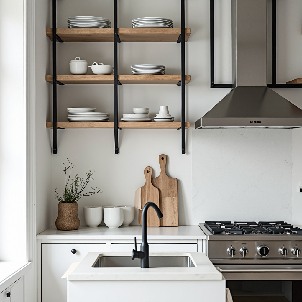 black white kitchen decor 4