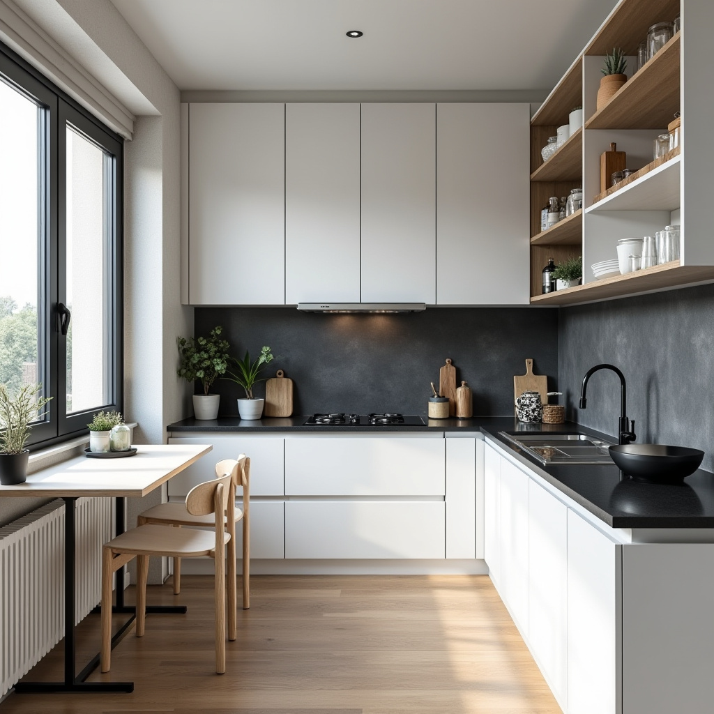 black white kitchen decor 7