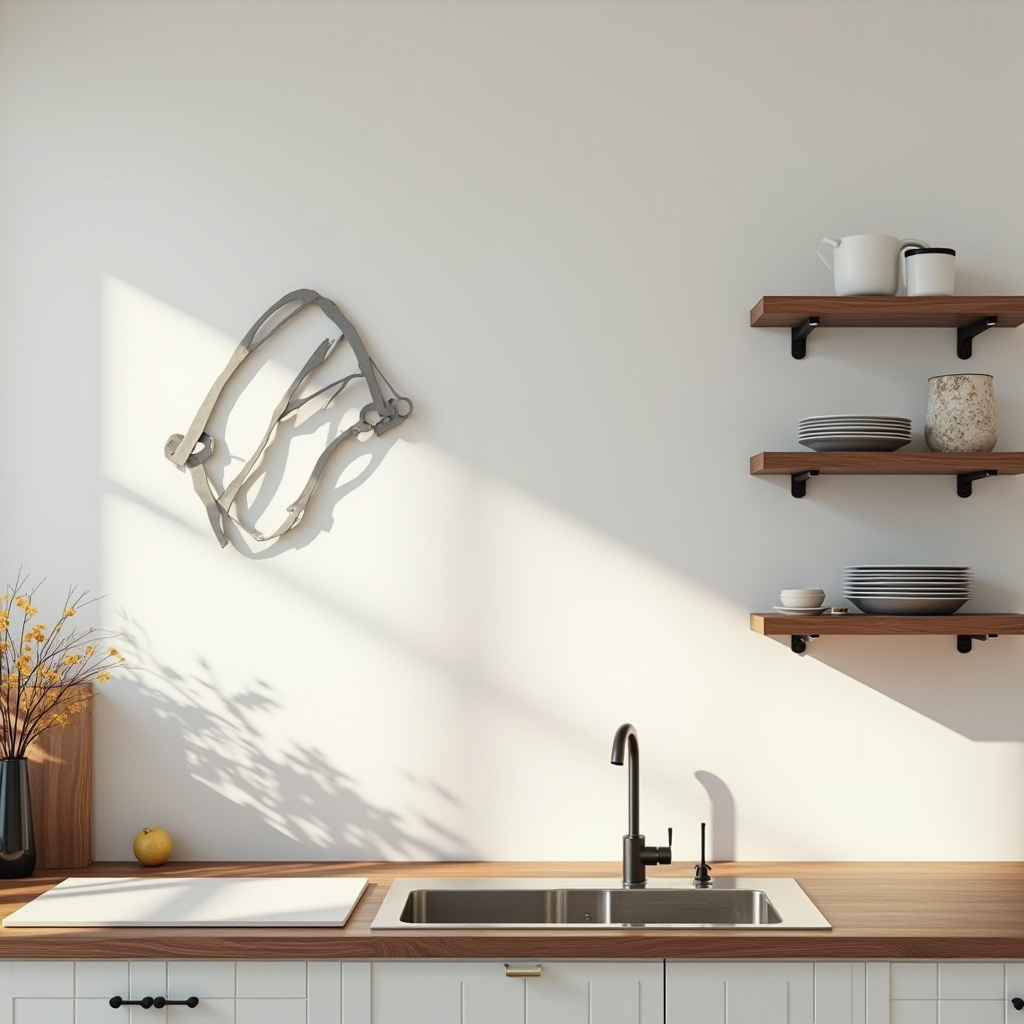 blank wall in kitchen ideas 16