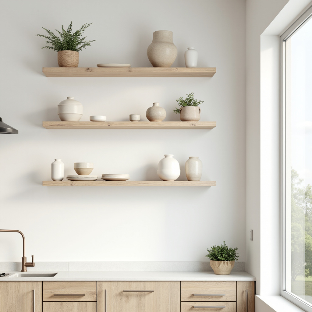 blank wall in kitchen ideas 2