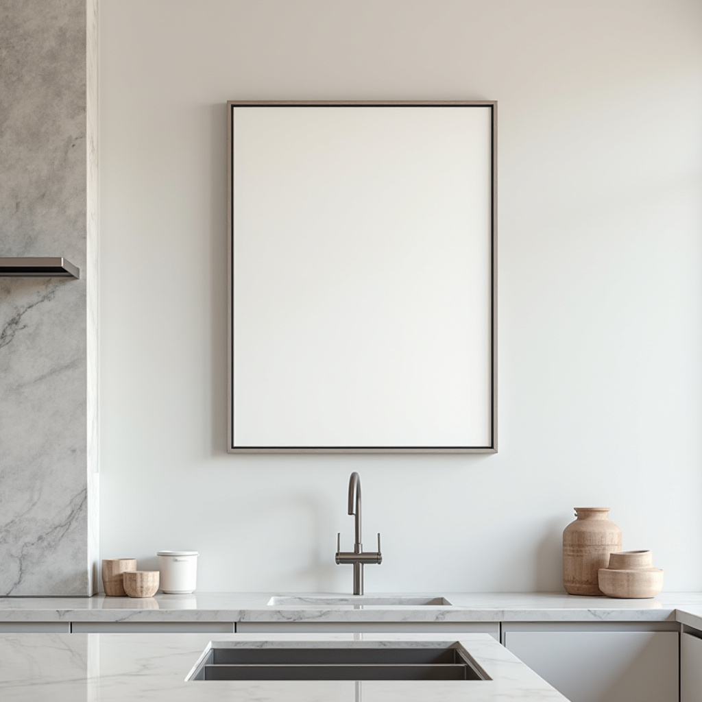 blank wall in kitchen ideas 20