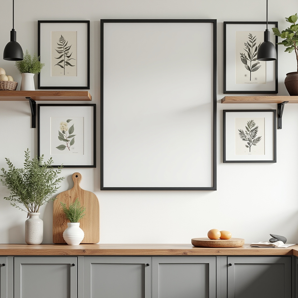 blank wall in kitchen ideas 3