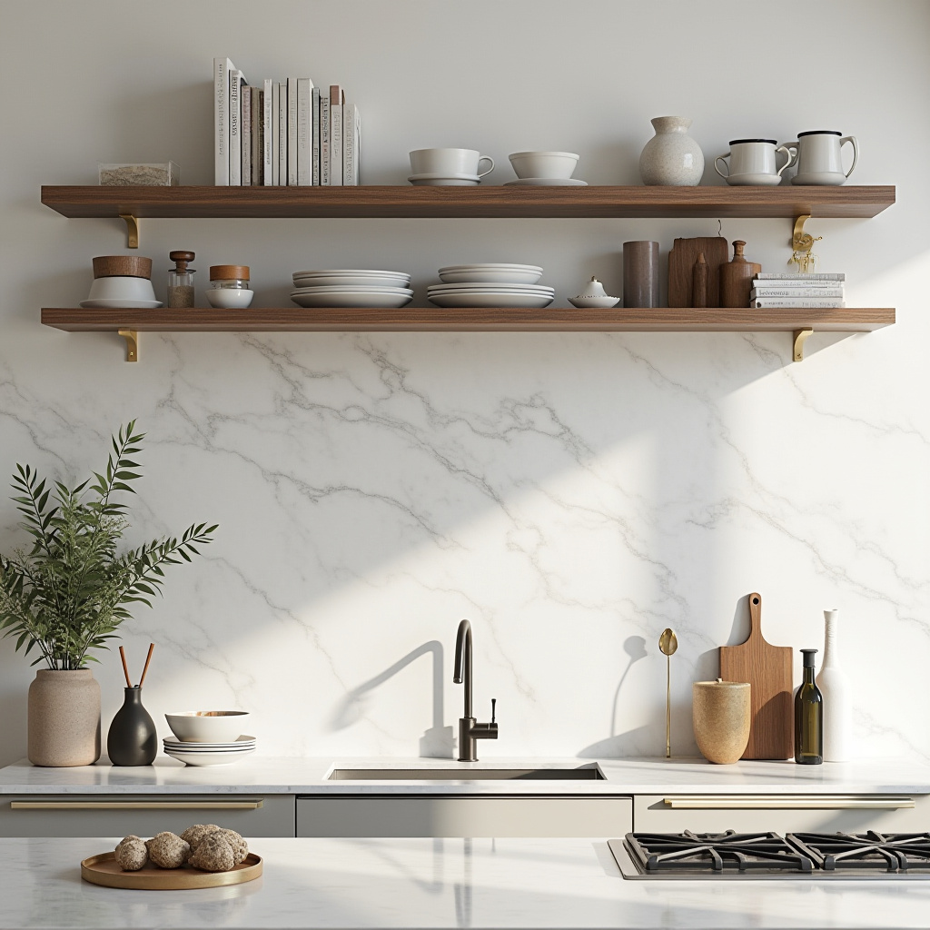 blank wall in kitchen ideas 31