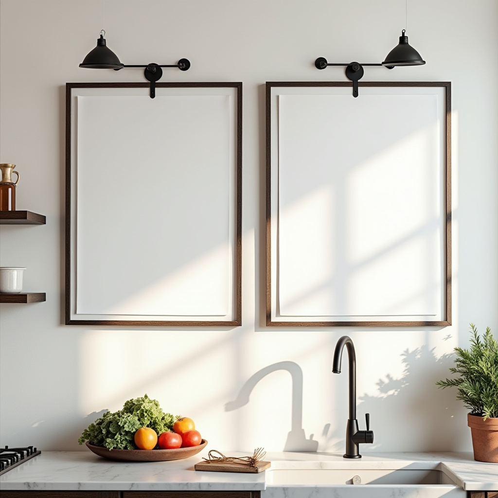 blank wall in kitchen ideas 4