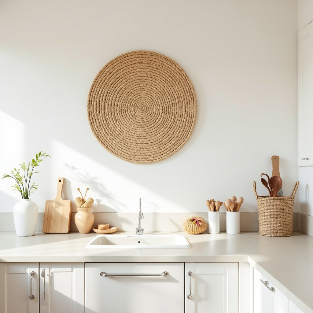 blank wall in kitchen ideas 40