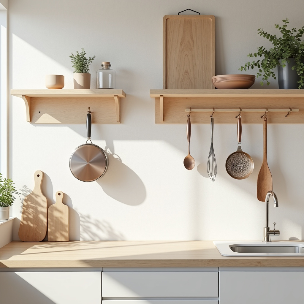 blank wall in kitchen ideas 6