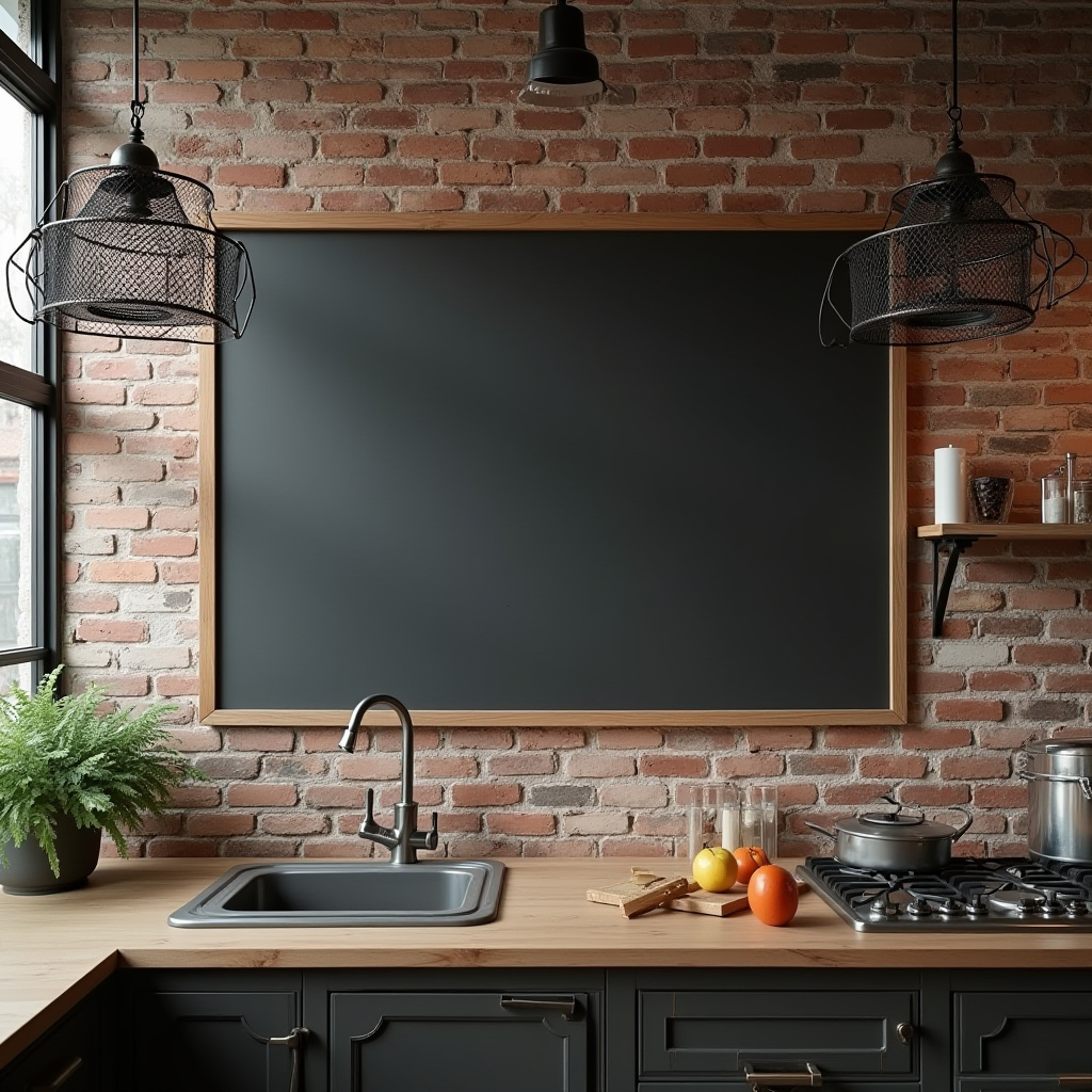 blank wall in kitchen ideas 7