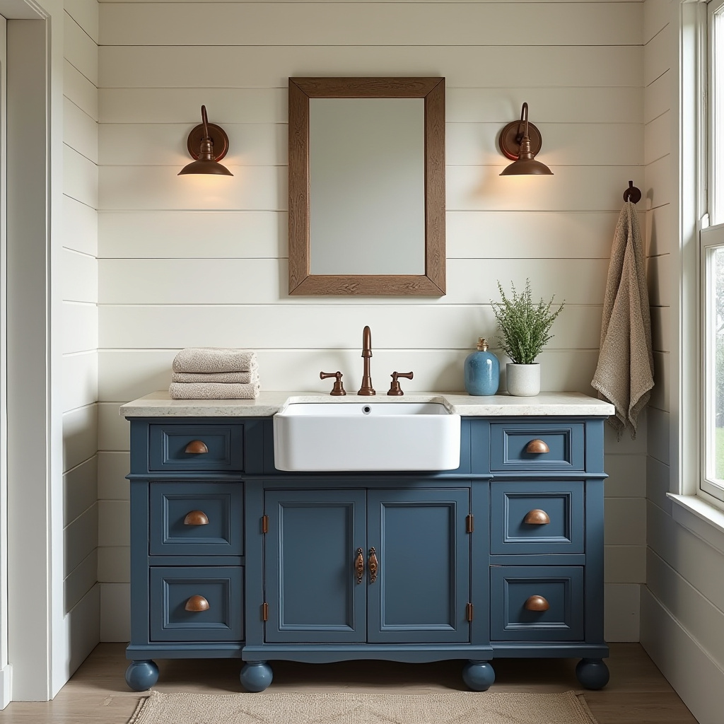 blue and beige bathroom 14