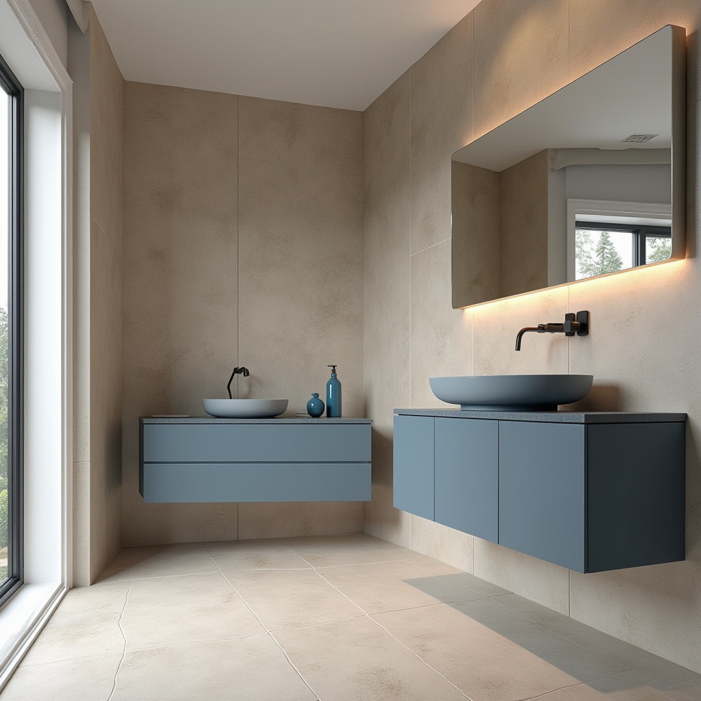 blue and beige bathroom 20