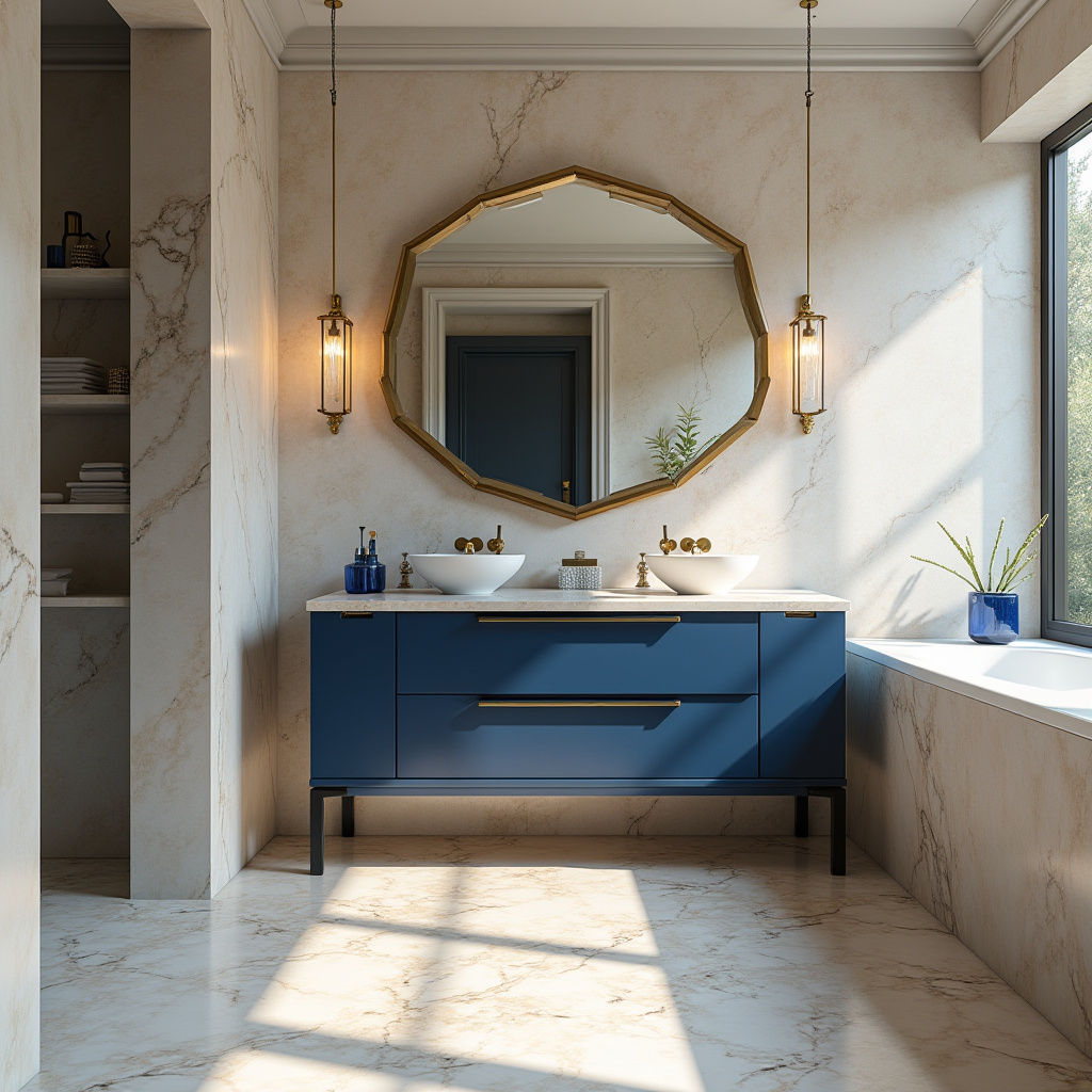 blue and beige bathroom 22