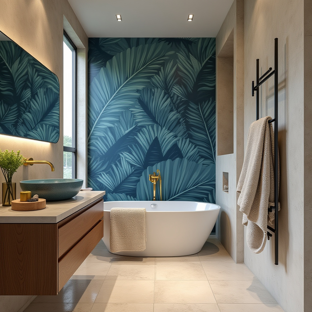 blue and beige bathroom 29