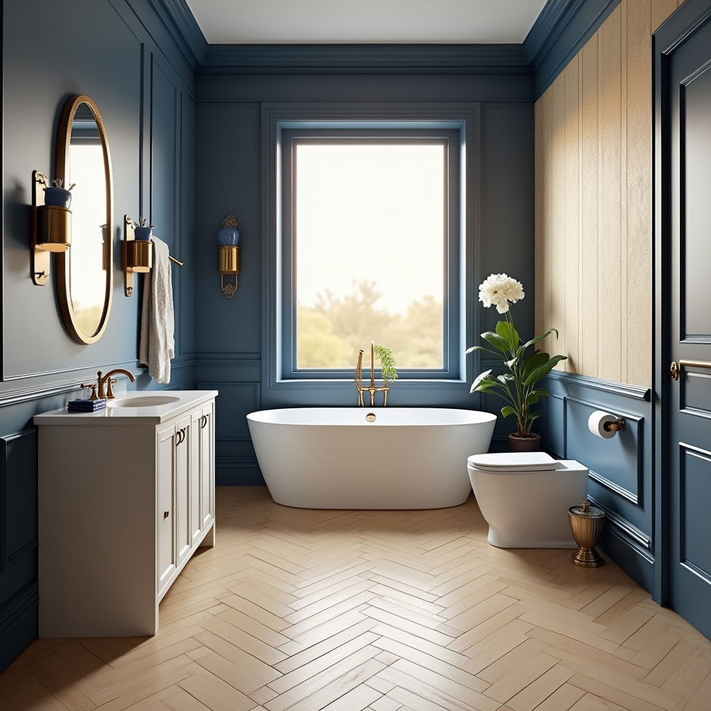 blue and beige bathroom 31