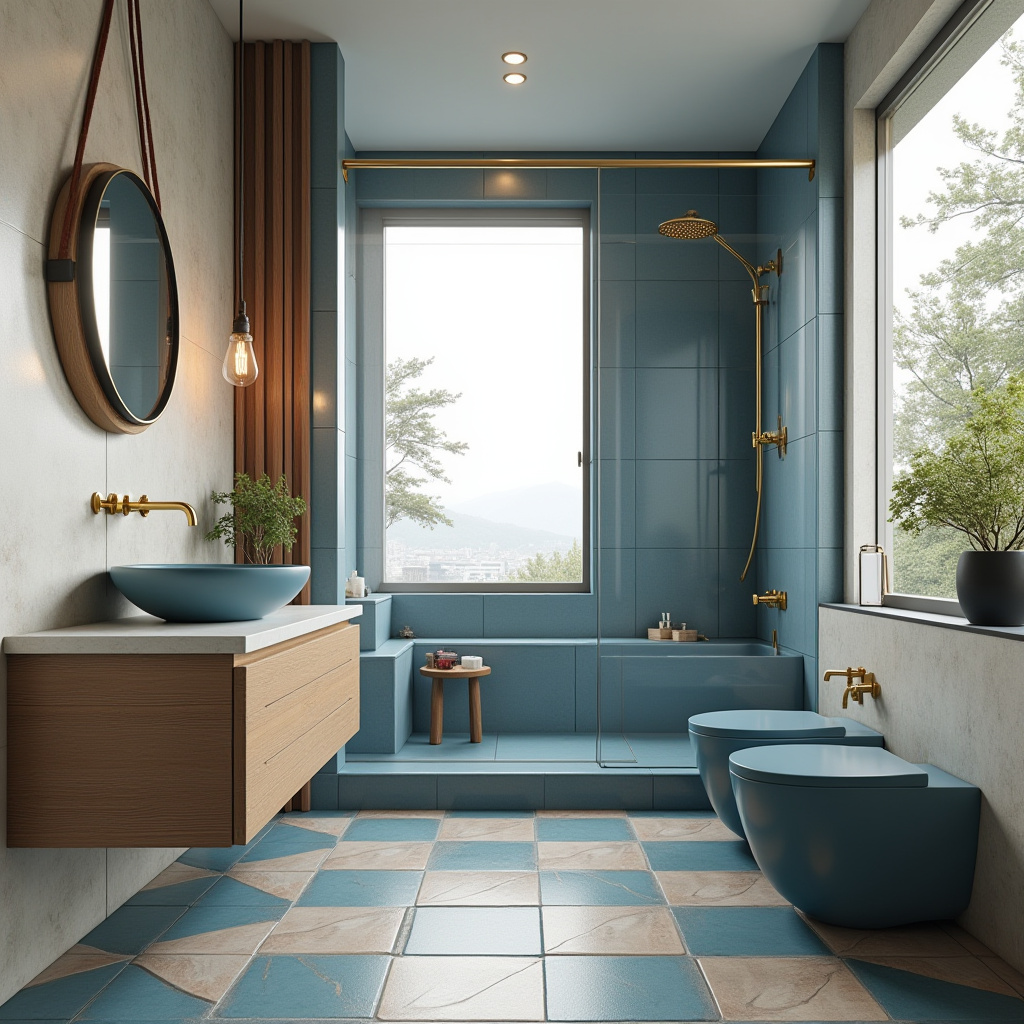 blue and beige bathroom 33