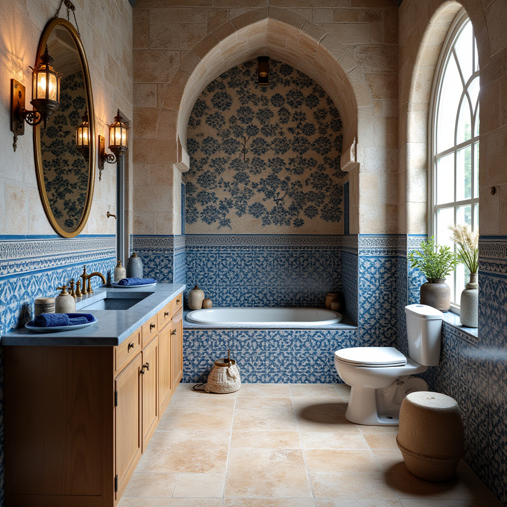 blue and beige bathroom 37