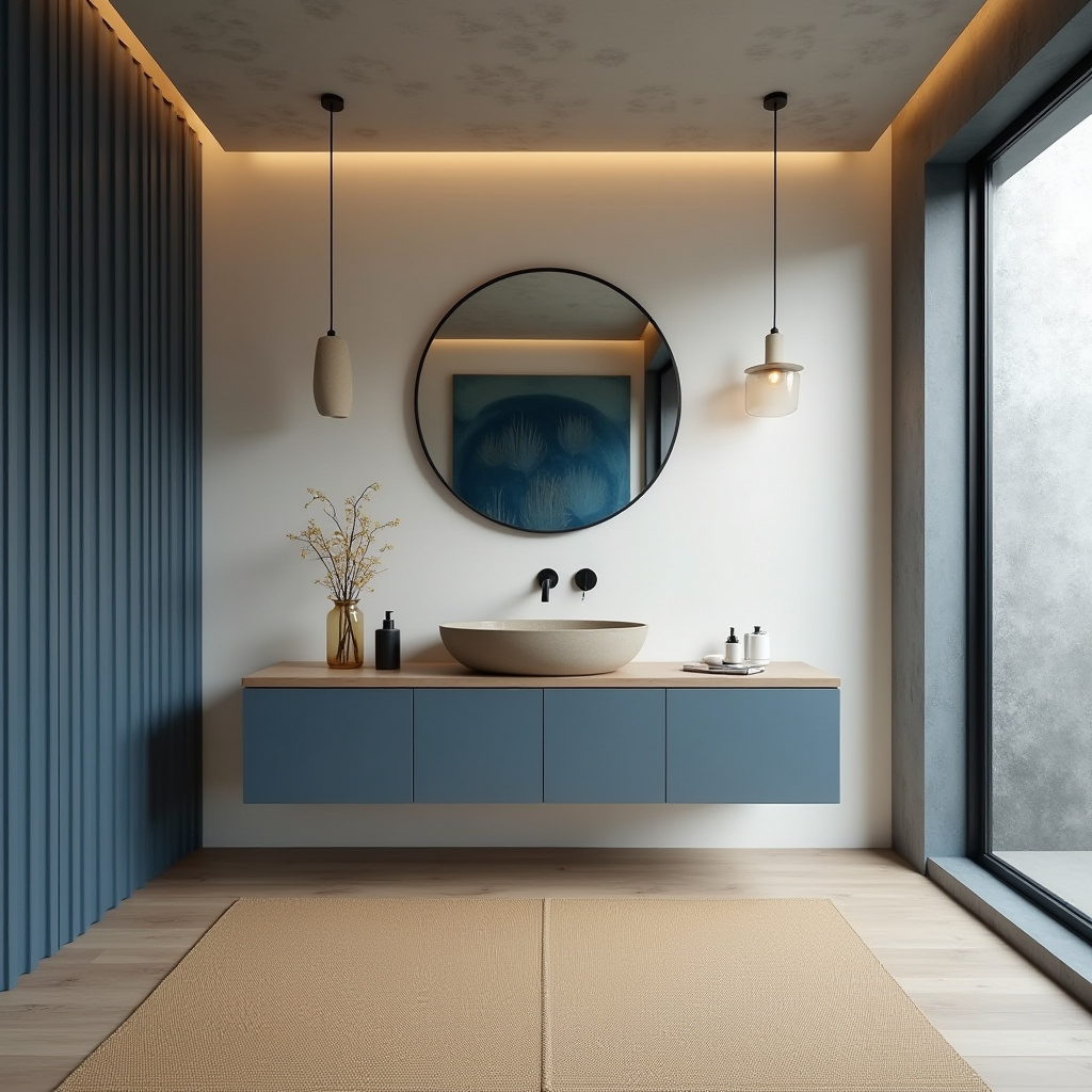 blue and beige bathroom 40