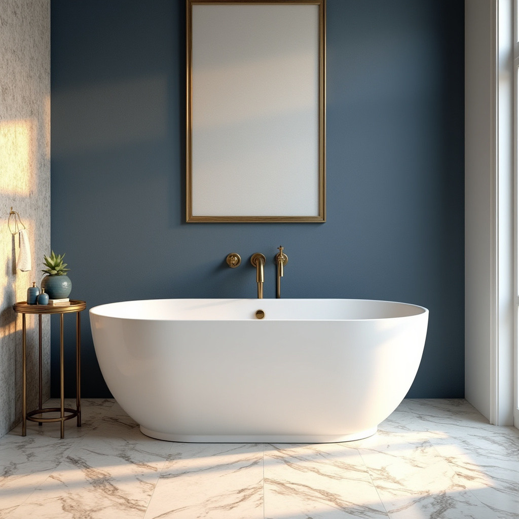 blue and beige bathroom 9