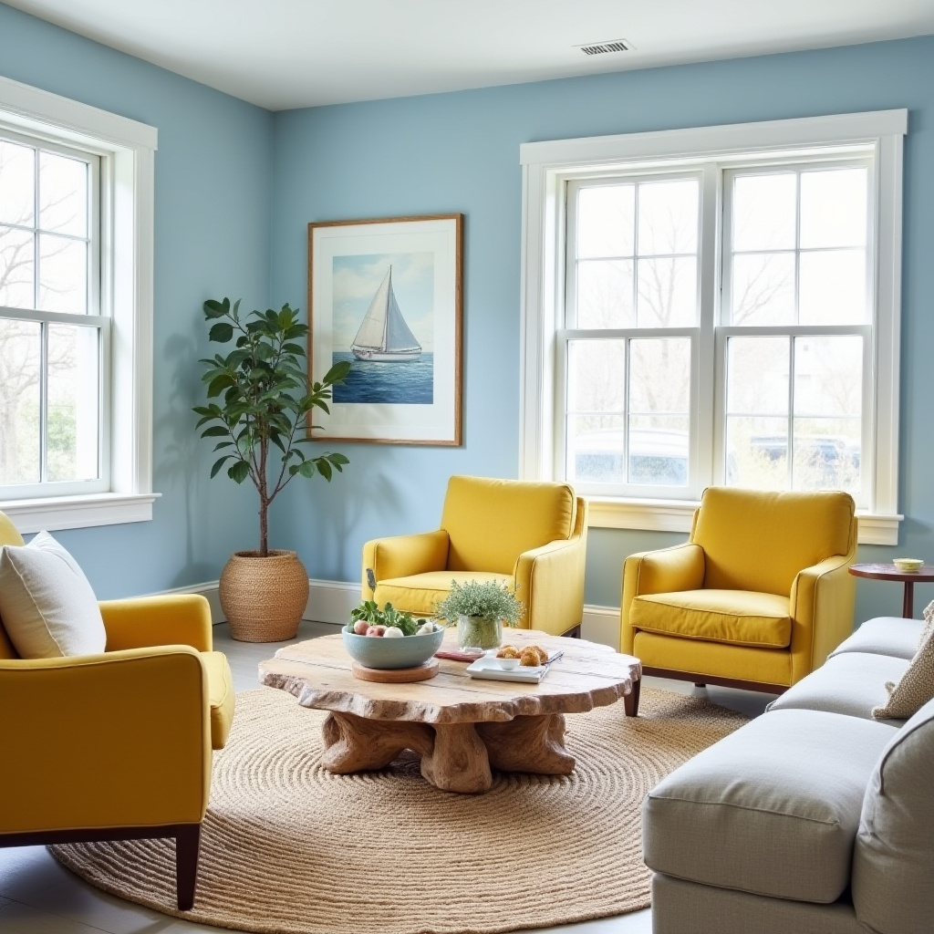 blue and mustard living room 10