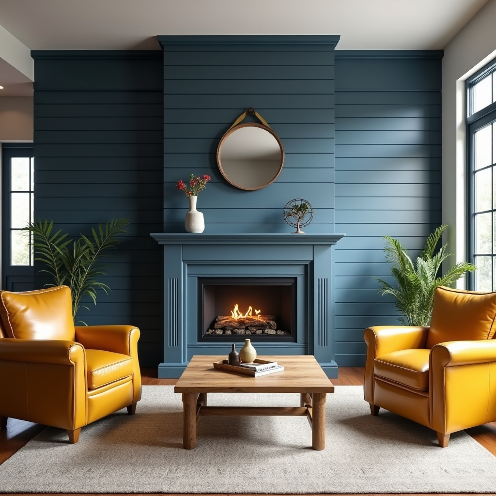 blue and mustard living room 28