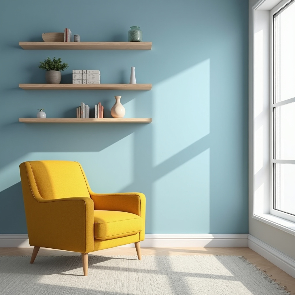 blue and mustard living room 3