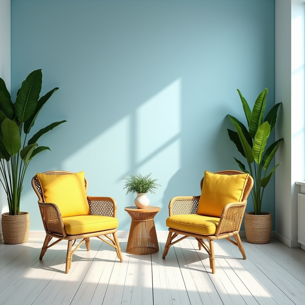 blue and mustard living room 36