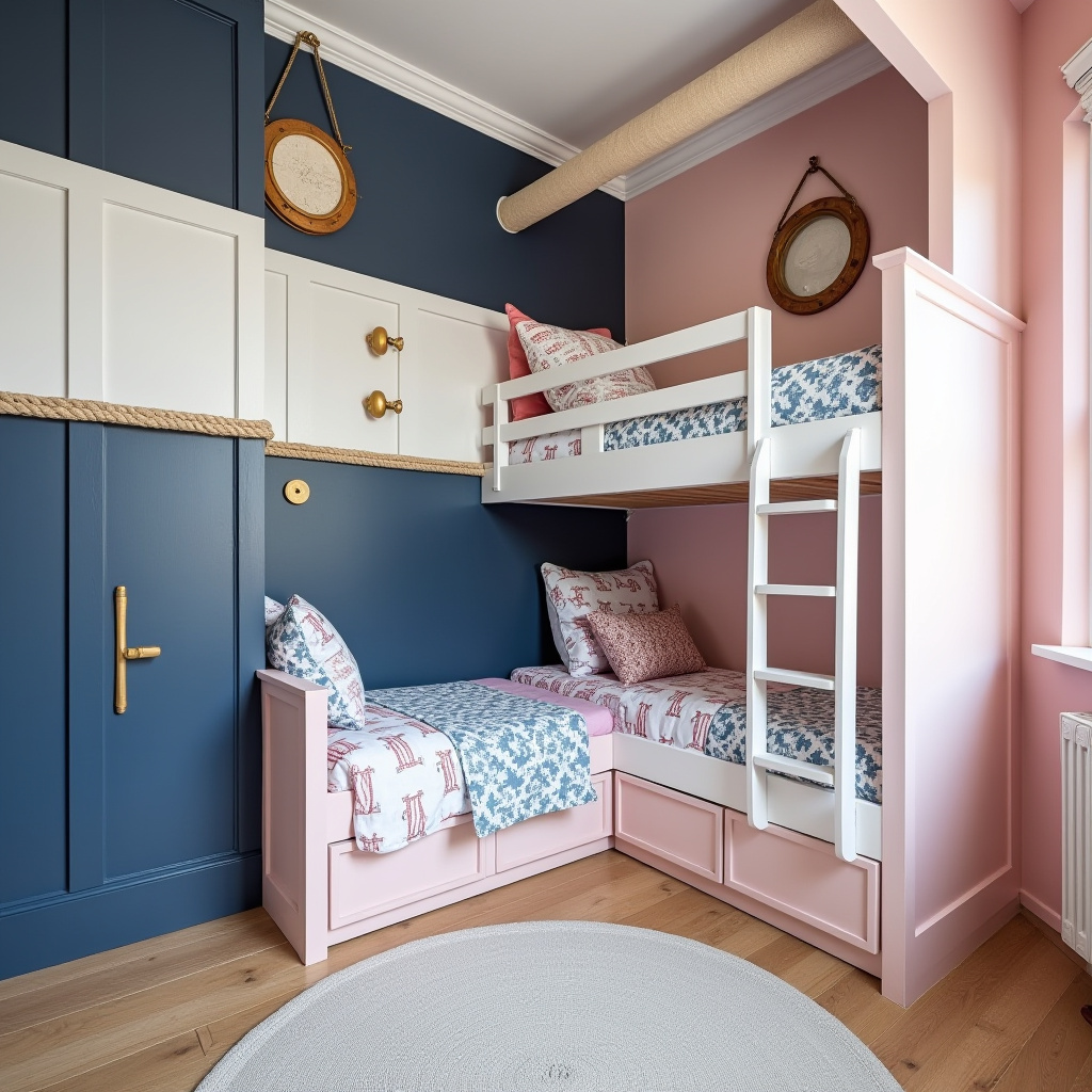 blue and pink bedroom for kids 5