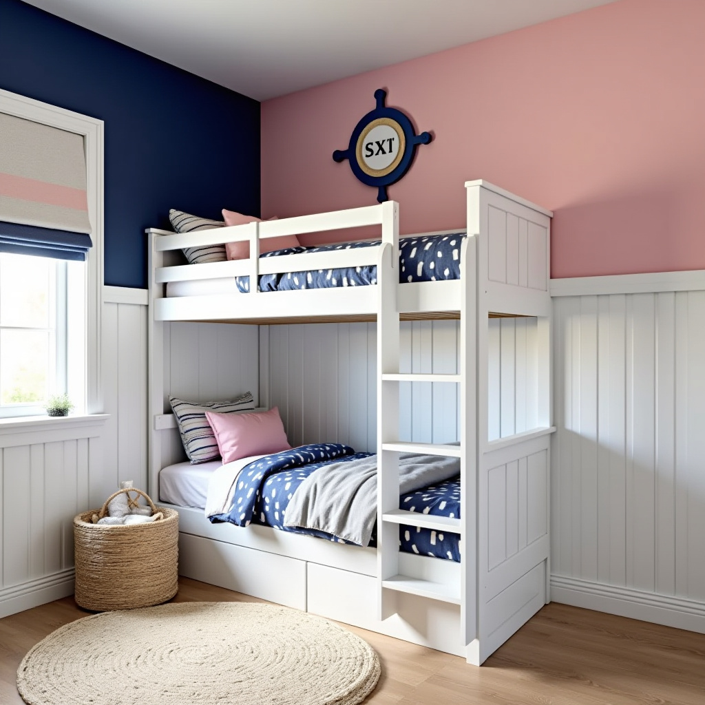 blue and pink bedroom for kids 6