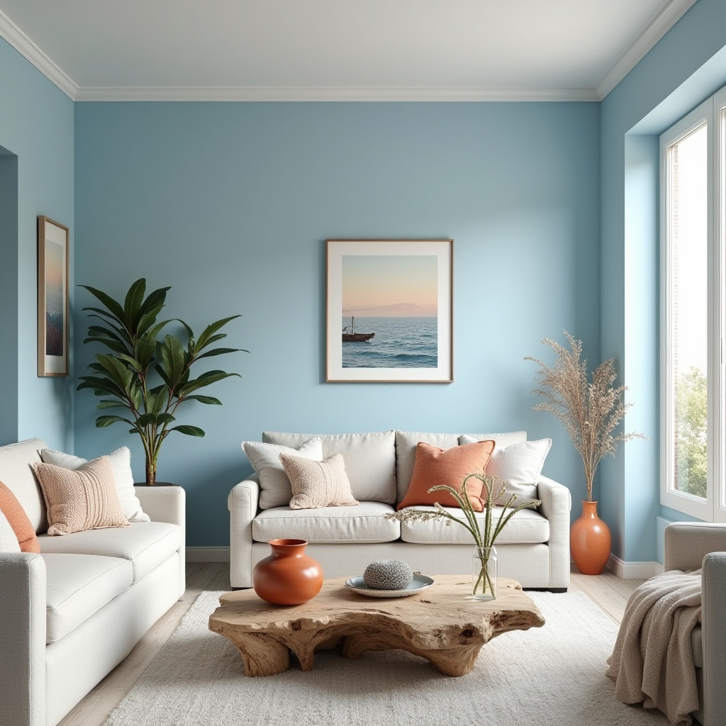 blue and terracotta living room 9