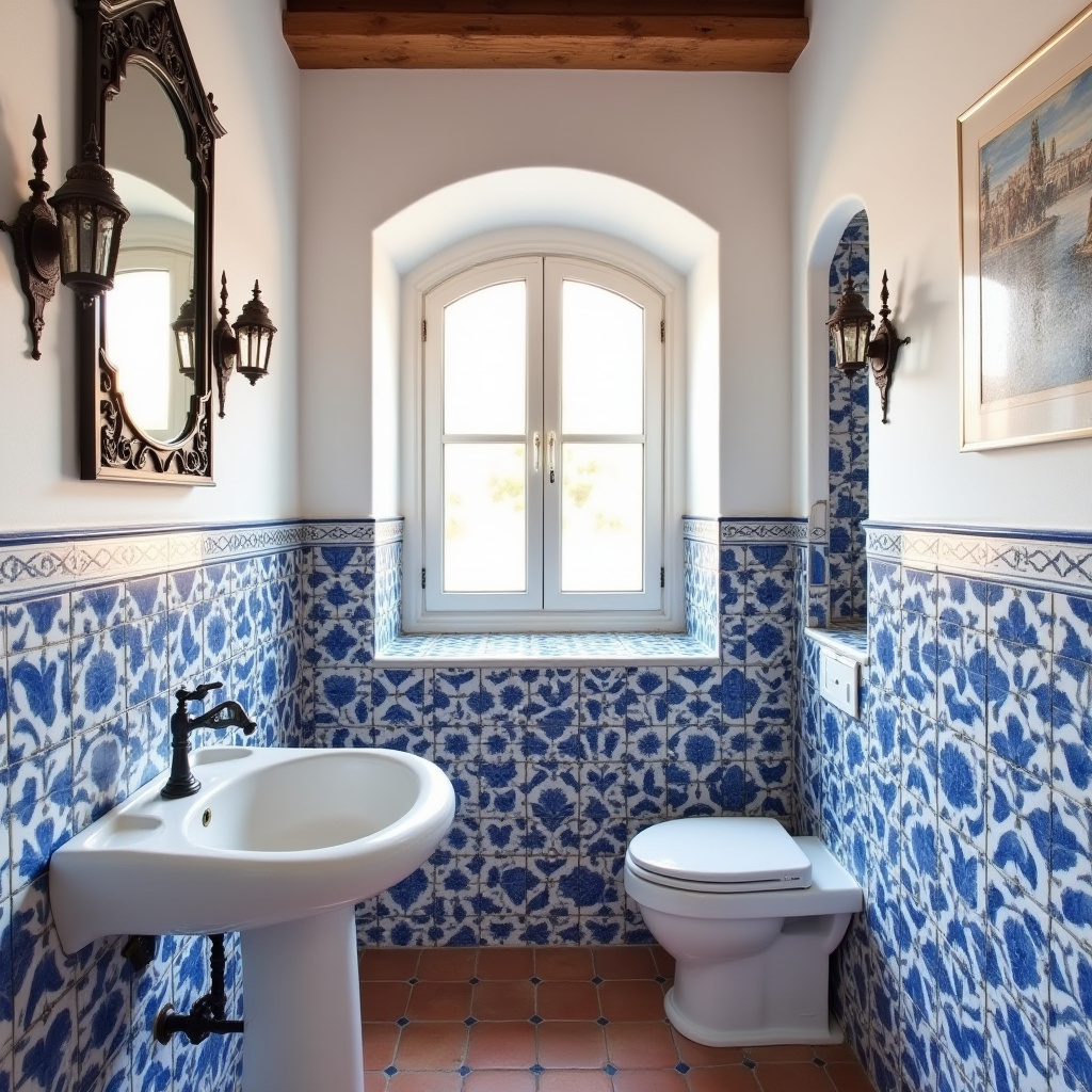 blue and white bathroom 16