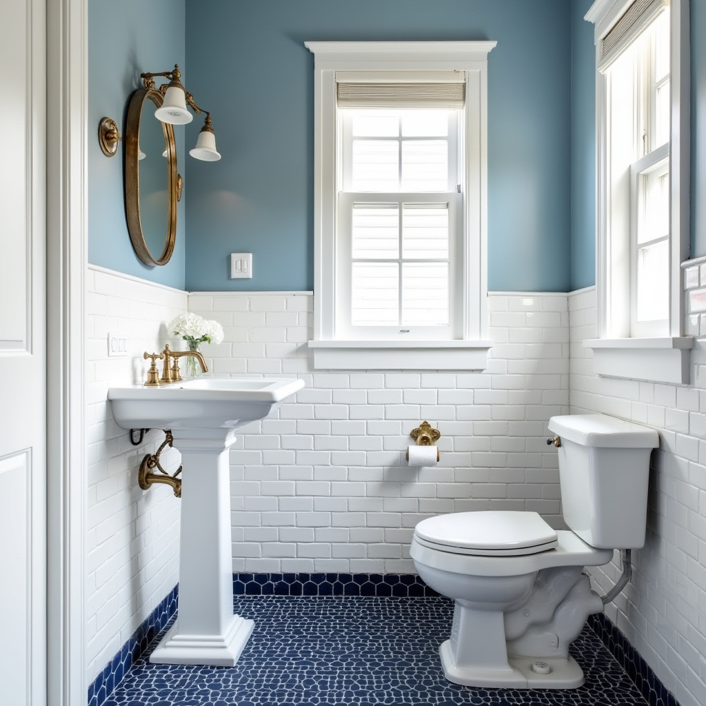 blue and white bathroom 28