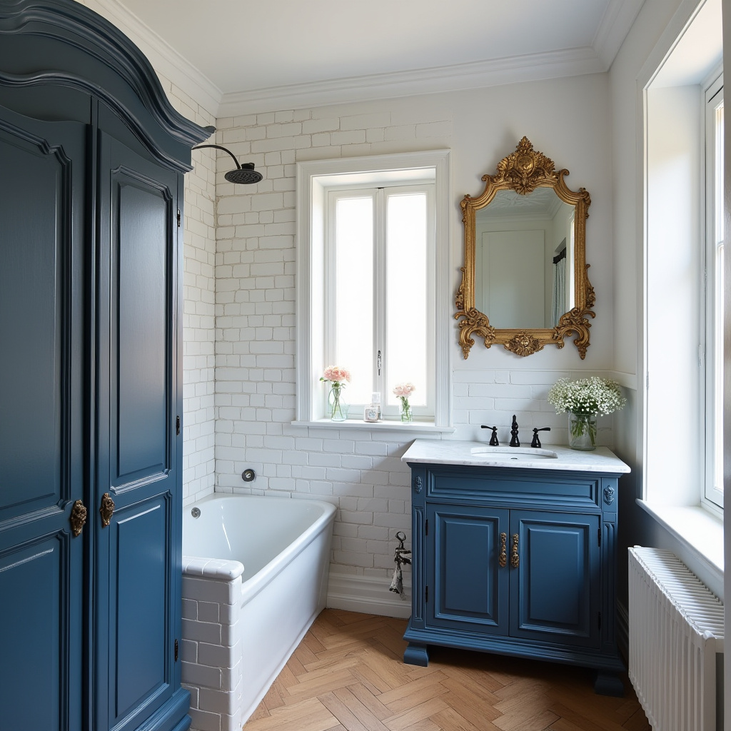 blue and white bathroom 35