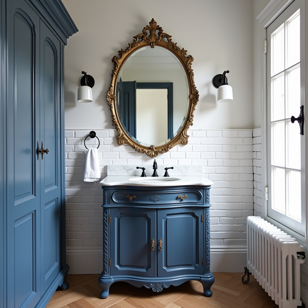 blue and white bathroom 36